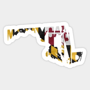 Maryland Typo Map Sticker